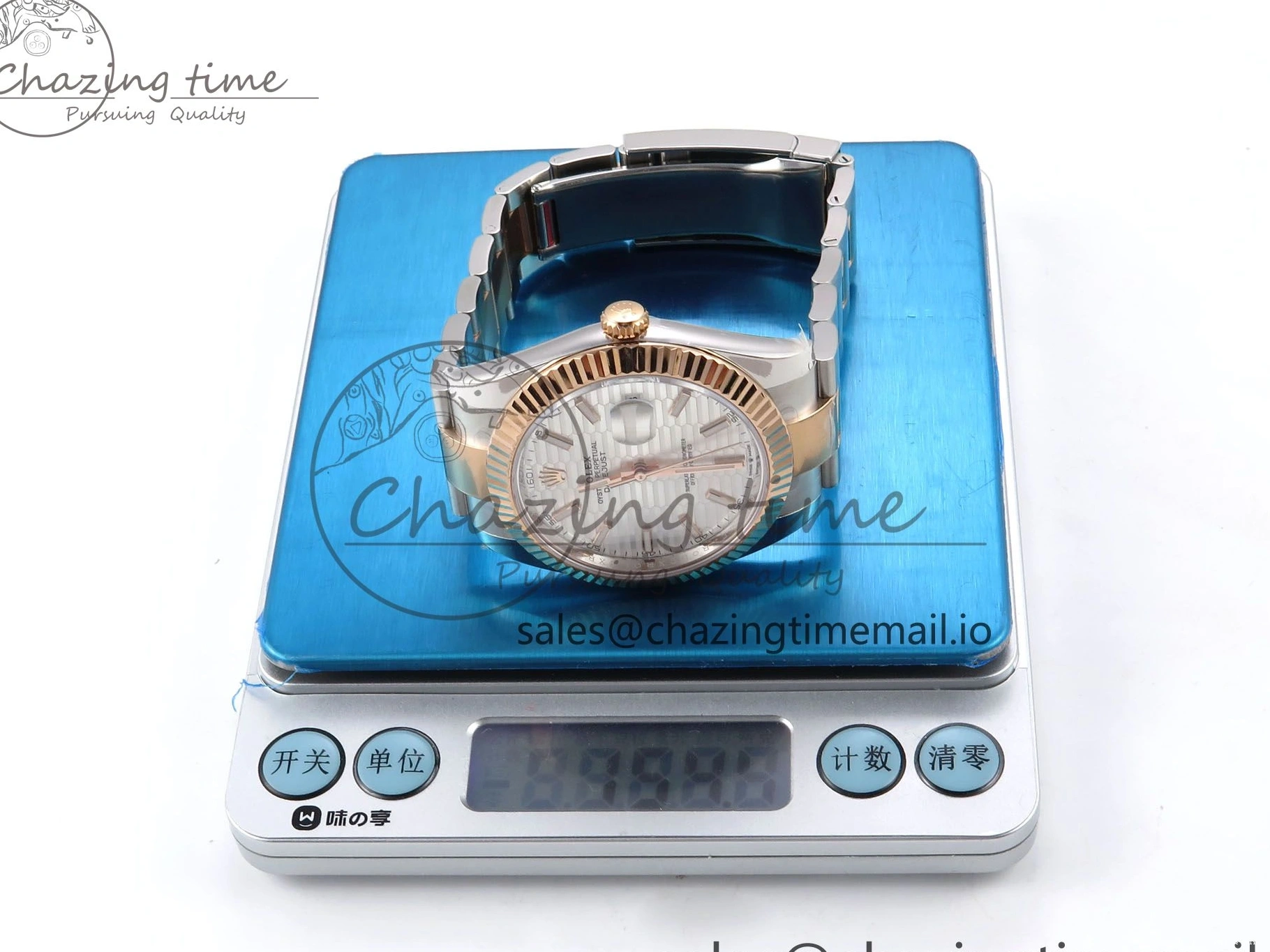 1231 DateJust 41 126331 ARF 1:1 Best Edition 904L Steel Silver Textured Dial on SS RG Oyster Bracelet SH3235（Gain Weight） TechFriendly 1097